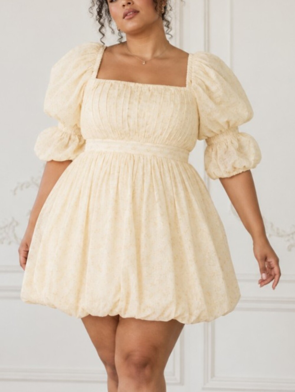 Maison Amory Romance Galore Dress Citrus Grove Bubble Mini NWT 2X